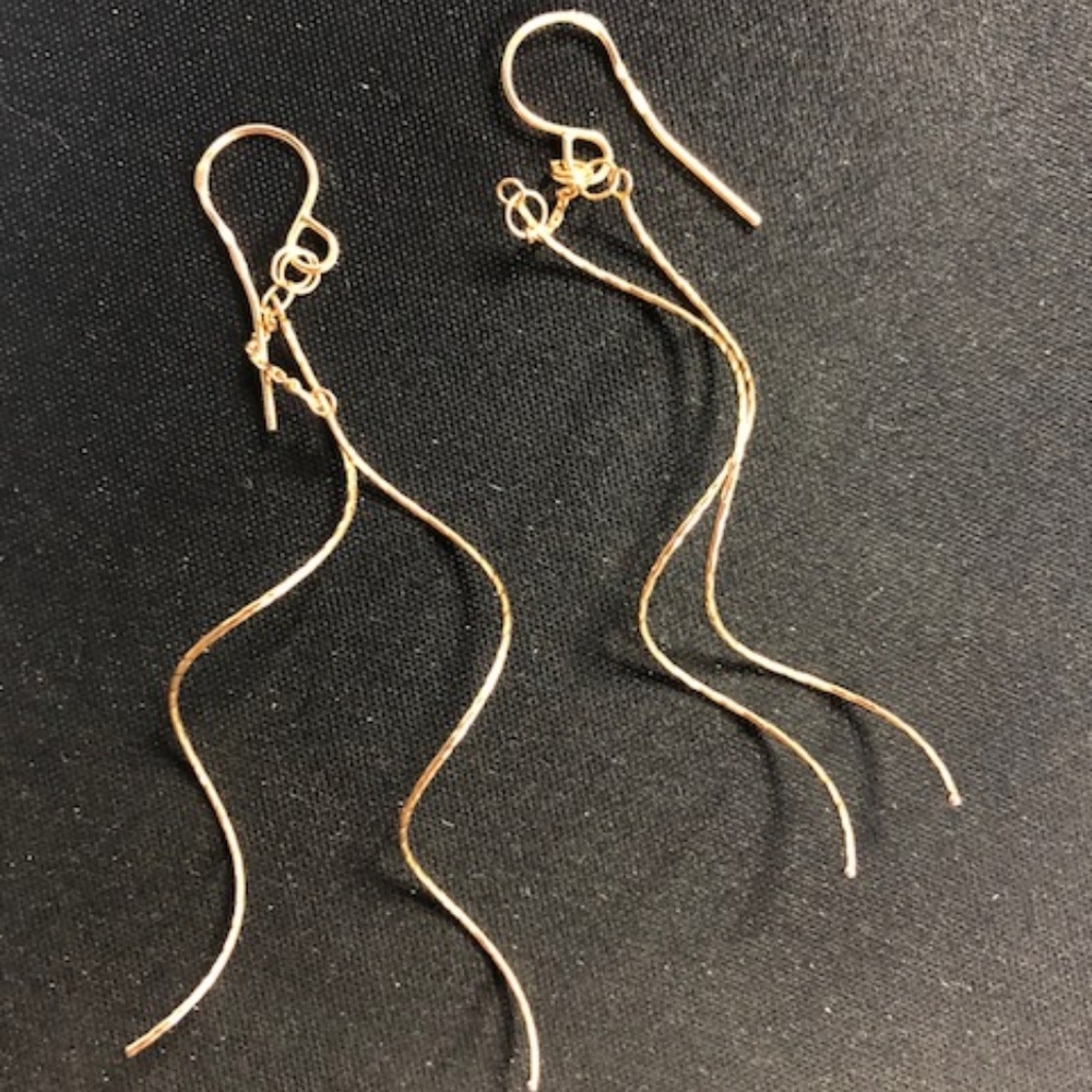 14K rose gold fashion earrings